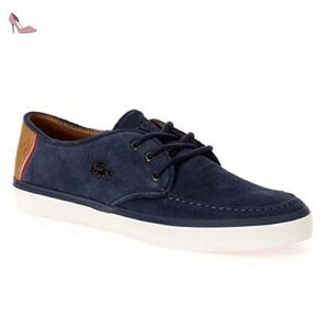 Lacoste Navy Suede Servin Sneakers - Size 8